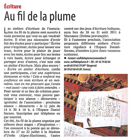 article de presse