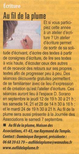 article de presse